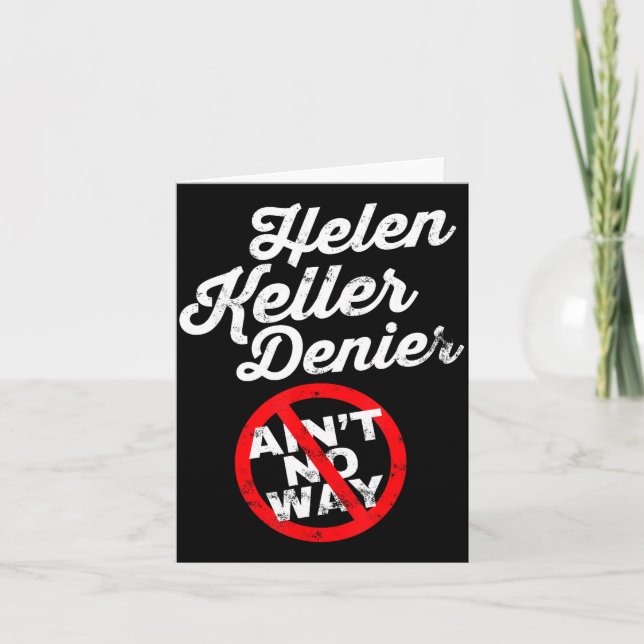 Helen Keller-meme, nekande skämt, rolig historisk  Kort (Framsida)
