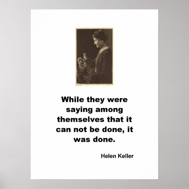 Helen Keller Poster (Framsidan)