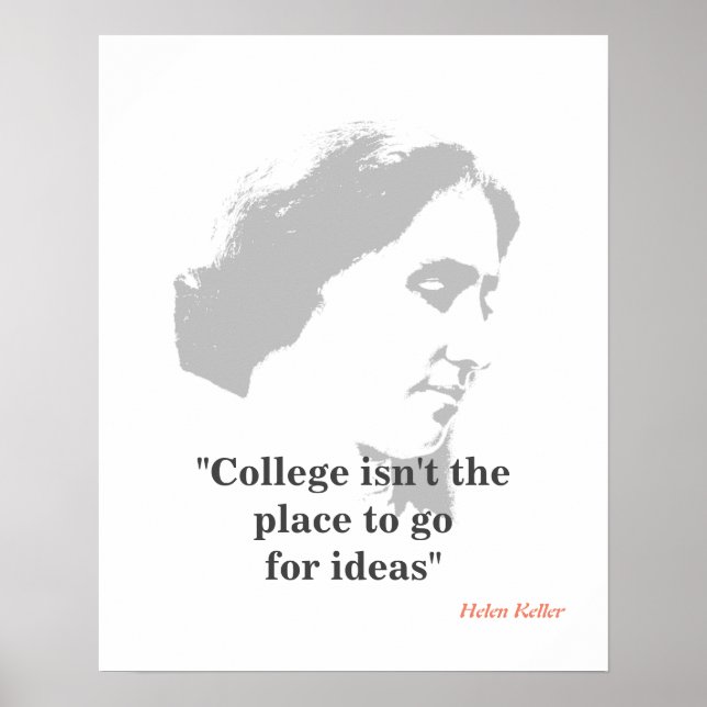 Helen Keller Quote On College Poster (Framsidan)