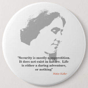 Helen Keller Quote on Security Knapp