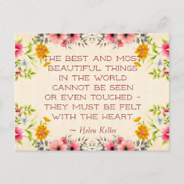 Helen Keller Quote Postcard Vykort