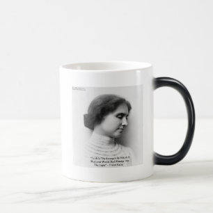 Helen Keller "Tro/Styrka" Visdomspresenter Magisk Mugg