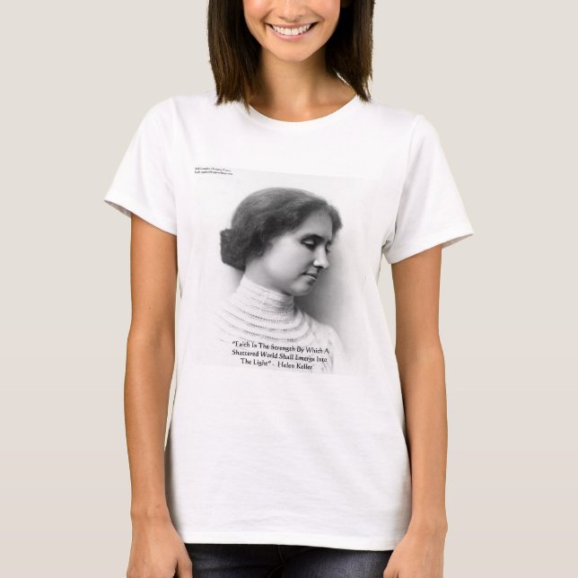 Helen Keller "Tro/Styrka" Visdomspresenter Tröja (Framsida)