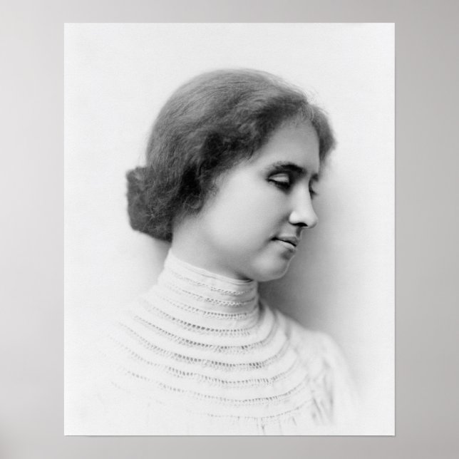 Helen Keller vintage-profilfoto Poster (Framsidan)