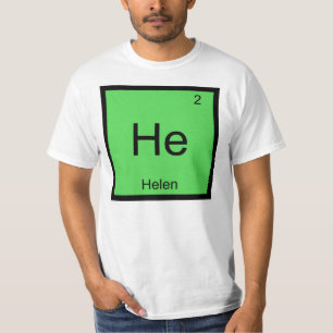 Helen Namn Kemiskt Element Periodiska Systemet T Shirt