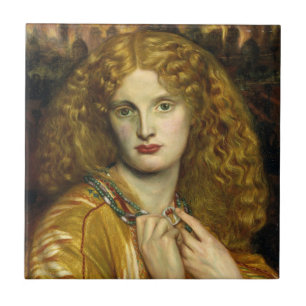 Helen of Troy (av Dante Gabriel Rossetti) Kakelplatta