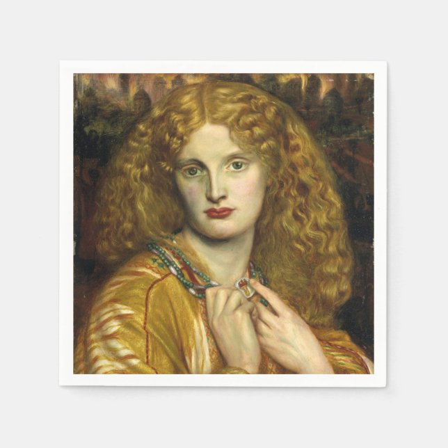 Helen of Troy (av Dante Gabriel Rossetti) Pappersservett (Framsidan)