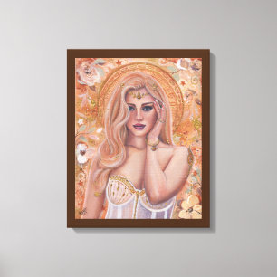 Helen Troy golden art av Renee Lavoie Canvastryck