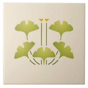 Helen vårdar "ginkgoen ", kakelplatta