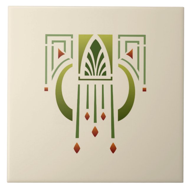 Helen vårdar "konsthantverkhänget ", kakelplatta (Framsidan)