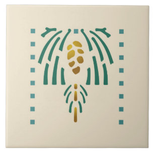 Helen vårdar "Pinecone ", Kakelplatta