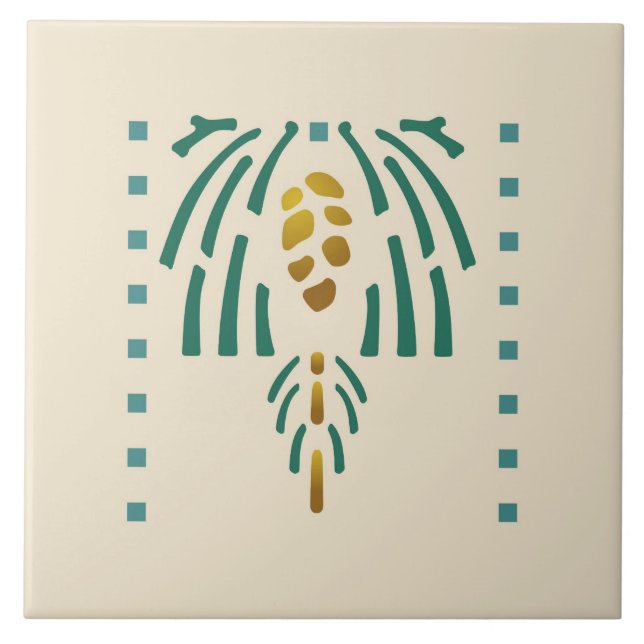 Helen vårdar "Pinecone ", Kakelplatta (Framsidan)