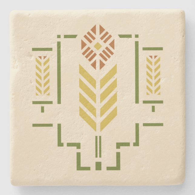 Helen vårdar "skörden ", underlägg sten (Framsidan)