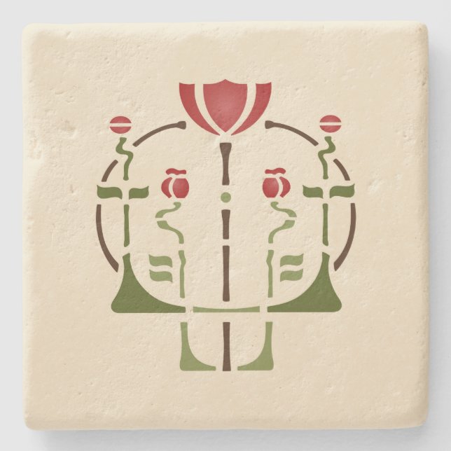 Helen vårdar "vallmon ", underlägg sten (Framsidan)