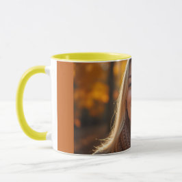 Helena Chevalier Close-up in Autumn Forest Mugg