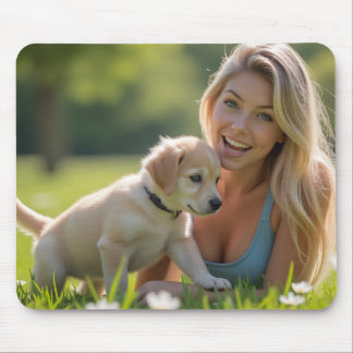 Helena Chevalier & Puppy: Carefree Bliss in Nature Musmatta