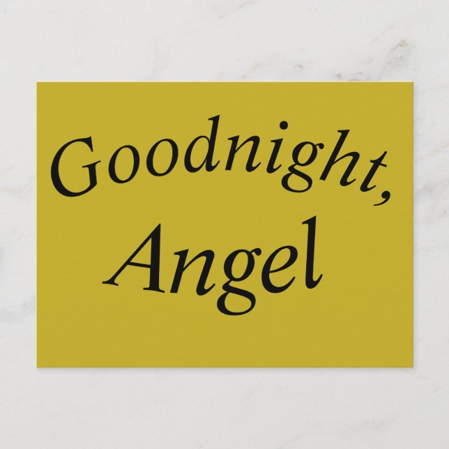 Helena citat från Orphan Black God night ängel Vykort (Framsida)