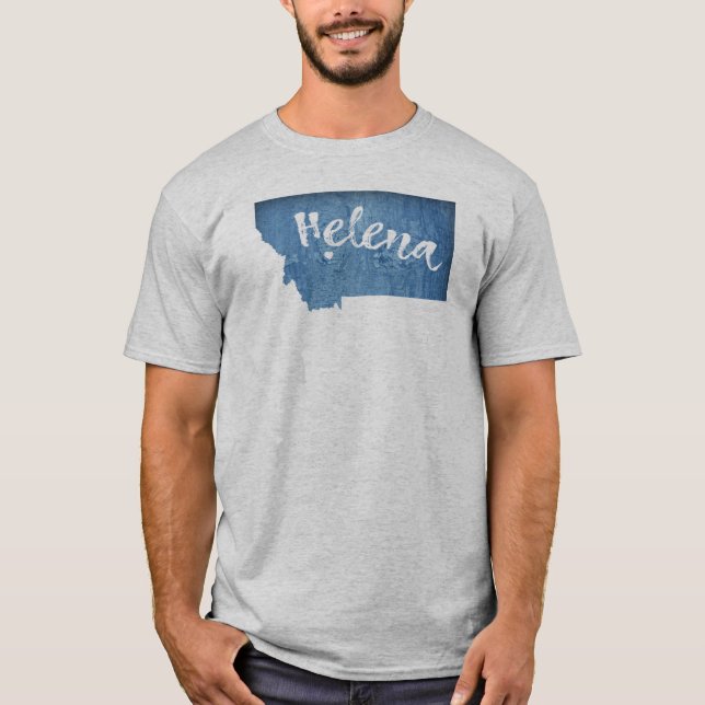 Helena Montana Trästruktur T Shirt (Framsida)