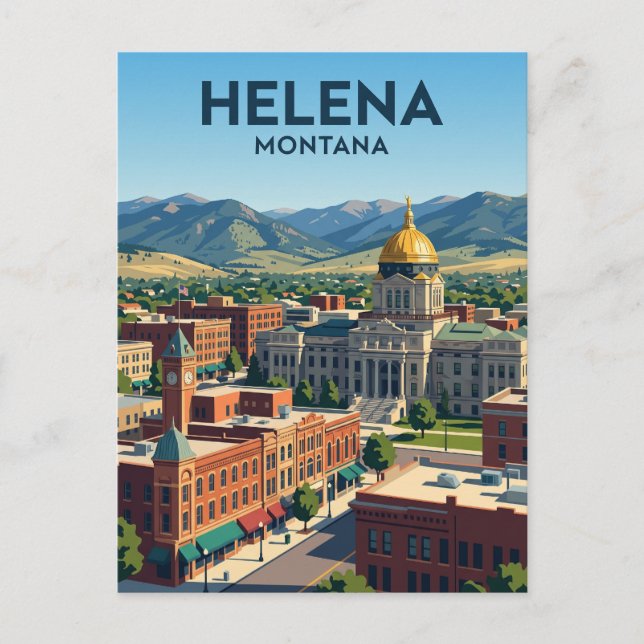 Helena, Montana USA Vykort (Framsida)