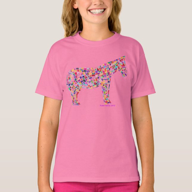 Helena Papper Mosaic Horse T-shirt (Framsida)