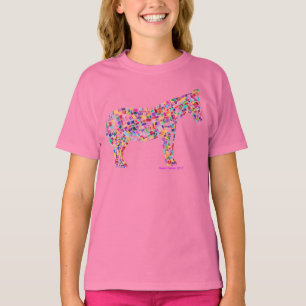 Helena papper mosaisk hästT-tröja T-shirt