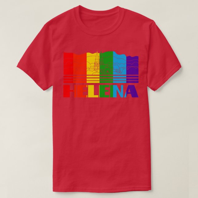 Helena Pride Helena LGBT Gift LGBTQ Supporter Tee (Design framsida)