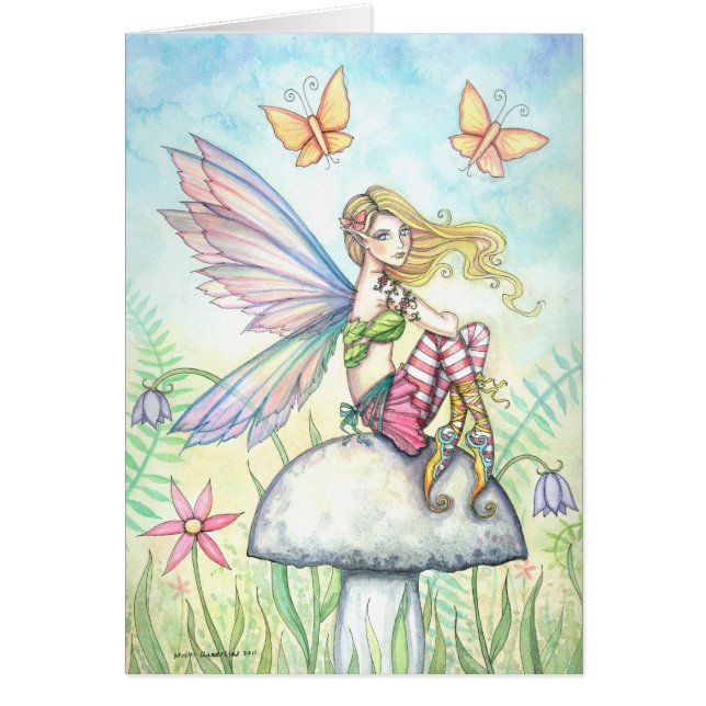 Helenas Garden Fairy Card av Molly Harrison Hälsningskort (Framsidan)