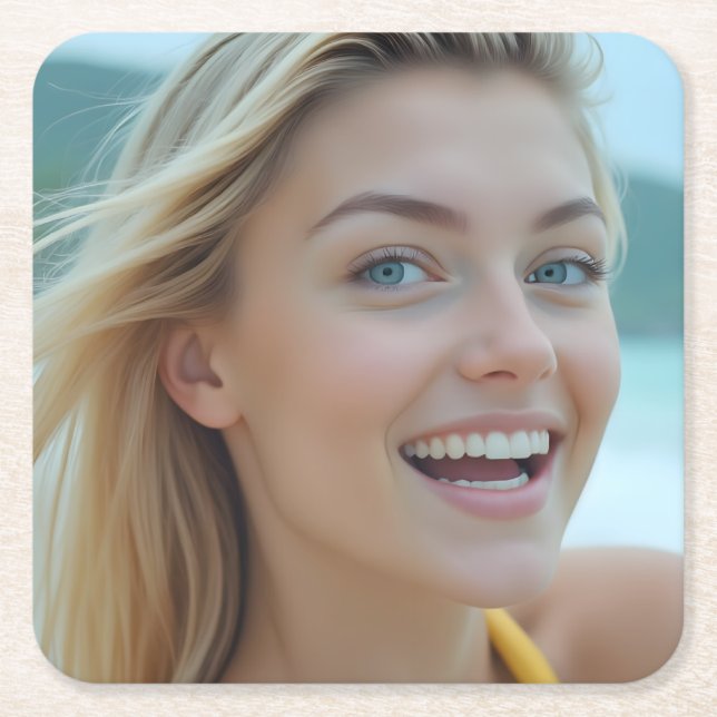 Helenas paradise: En kustdröm Underlägg Papper Kvadrat (Framsidan)