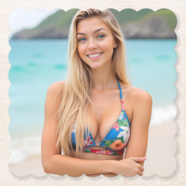 Helenas tropiska rymd: Beachside Bliss Underlägg Papper