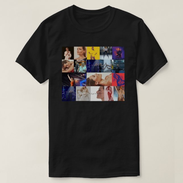Helene Fischer Seamless Rectangular Collage T Shirt (Design framsida)