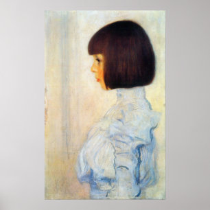 Helene Klimt porträtt av Gustav Klimt Poster