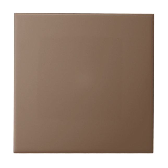 Helfärgad choklad Brun keramik Tile 4 Kakelplatta (Framsidan)