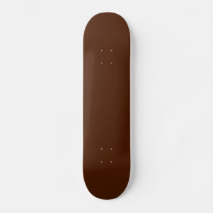 Helfärgad choklad Brun Skateboard Bräda 21,5 Cm