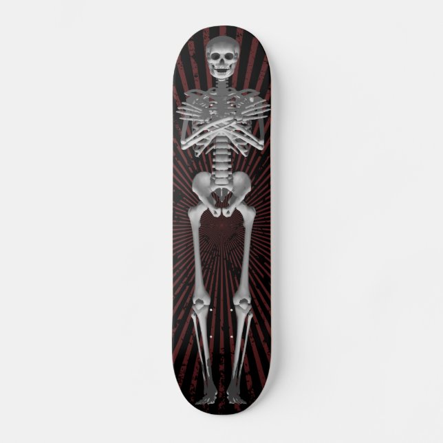 Helformat skelett: Anpassad skateboard Bräda 21,5 Cm (Framsida)