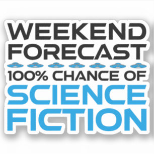 Helg - 100 % av Science fiction Klistermärken