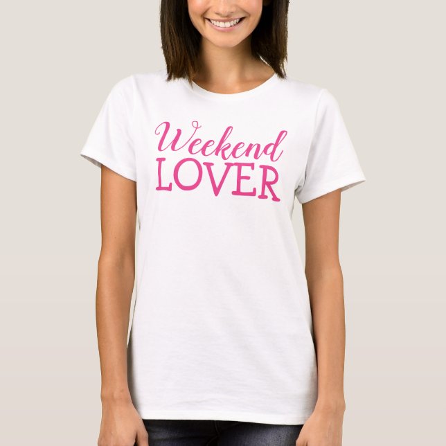 Helg Älskare T-shirt Top (Framsida)