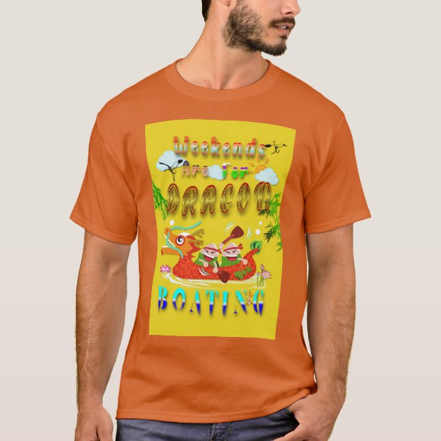 Helg är till för drakbåtar t shirt (Framsida)