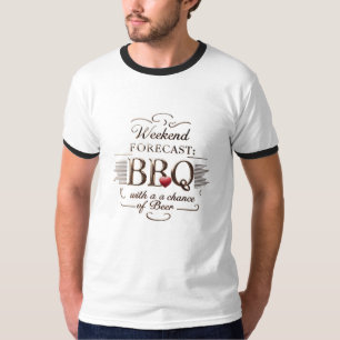 Helg BBQ & Beer Ringer Tee Funny Retro Grill