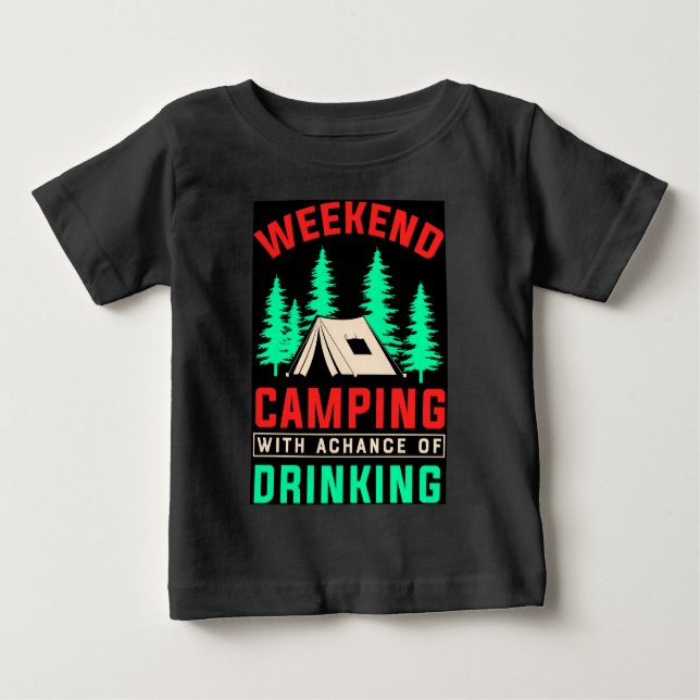 Helg Camping med en dragchans-43675 T Shirt (Framsida)
