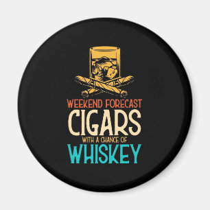 Helg Cigarrer med en chans att kasta whisky Magnet