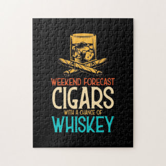 Helg Cigarrer med en chans att kasta whisky Pussel