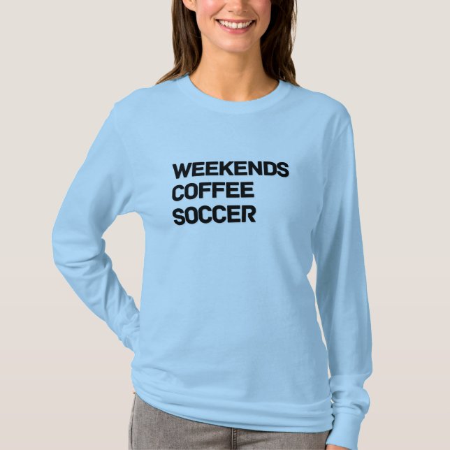 Helg Coffee & Soccer Comfort Färg T-Shirt (Framsida)