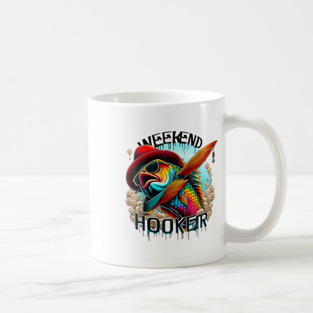 Helg Färgrik Fiske Roligt Fiske  Kaffemugg (Höger)
