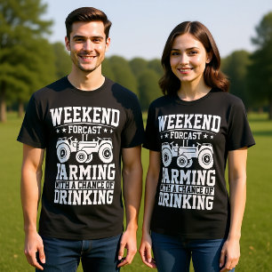 HELG FORCAST-JORDBRUK MED EN CHACE FÖR DRICKNING T SHIRT