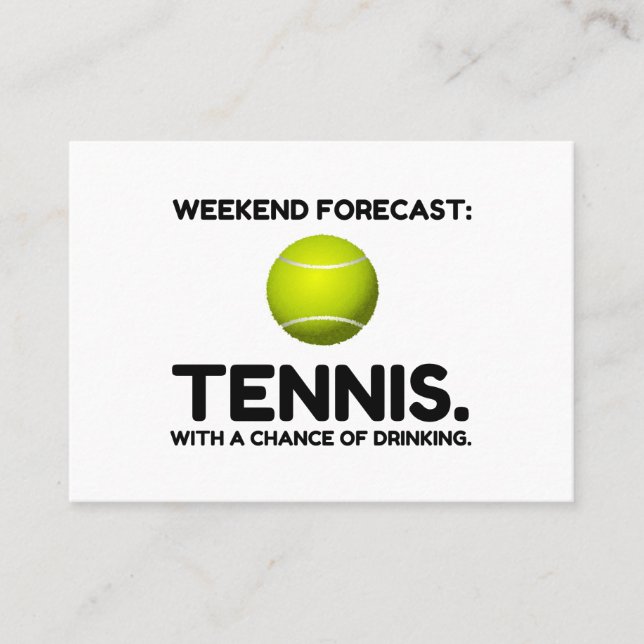 HELG FORECAST TENNIS VISITKORT (Framsida)