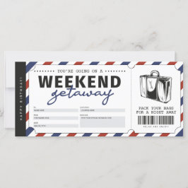 Helg Getaway Gift Travel Biljett Voucher