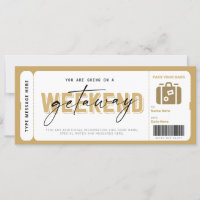 Helg Getaway Gift Voucher Hotel Stanna Biljett