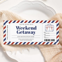Helg Getaway Vacation Resa Gift Biljett Voucher