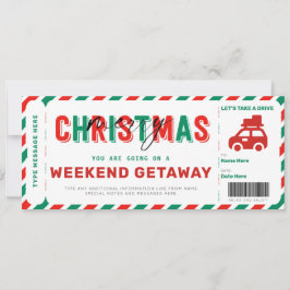 Helg Getaway Voucher julgåva Biljett