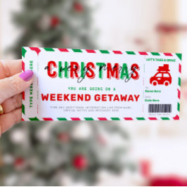 Helg Getaway Voucher julgåva Biljett
